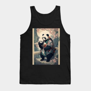 Japanese panda mother Tank Top